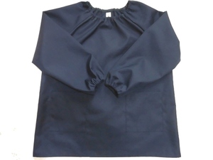  prompt decision [ long sleeve smock *130~140| navy blue * plain ]sc2654