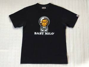 A BATHING APE　Ｔシャツ　半袖　Ｓサイズ　黒　ブラック　ベビーマイロ