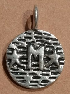  Vintage Hollywood Hollywood Ranch Market HRM подвеска SILVER 925 USA Old медаль индеец серебряный meki олень n