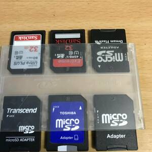 SDカード　microSDカード6枚　32GB×6枚　フォーマットしています