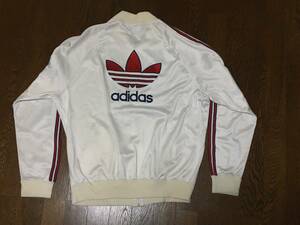  очень редкий Vintage 80s 90s USA производства adidas Adidas atp джерси белый x красный x темно-синий задний вышивка te Caro goL редкий RUNDMC модель Old school 