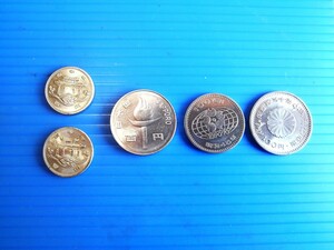 おまけ付き・１００円記念硬貨４種類５枚セット・１００円記念硬貨・プルーフ硬貨・記念硬貨・大阪万博１００円記念硬貨・沖縄海洋博百円