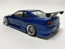 アオシマ　１／２４　Ｒ３４スカイラインＧＴ－Ｒ　Ｃ－ＷＥＳＴ仕様　完成品_画像9