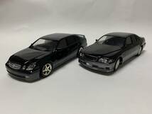 アオシマ　１／２４　Ｙ３３シーマ・ＪＺＳ１６１アリスト　完成品　２台セット　ジャンク_画像1