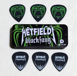 ジェイムズ・ヘットフィールド JIM DUNLOP / HETFIELD BLACK FANG tin 0.94 ピック＆ピックケース 正規品