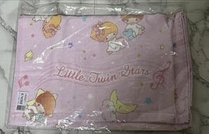 未使用 未開封 サンリオ キキララ リトルツインスターズ フェイスタオル フラワー ピンク Little Twin Stars