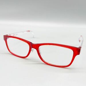 新品 未使用品 ソードアート・オンライン PC メガネ アスナ モデル レッド ホワイト 眼鏡 セル フレーム スクエア型 アイウェア 55□16-145