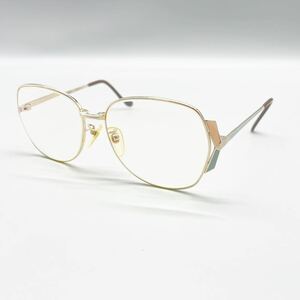 VALENTINO GARAVANI ヴァレンティノ ガラヴァーニ 眼鏡 メガネ フレーム フルリム ゴールド 日本製 レンズ 度入り アイウェア 56□15-135