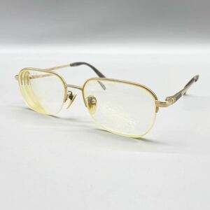 ARNOLD PALMER アーノルドパーマー メガネ 眼鏡 フレーム ハーフリム ティアドロップ型 ゴールド レンズ 度入り アイウェア 54□17-140