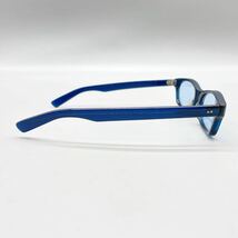 BLAZE ブレイズ 023-5 メガネ 眼鏡 フレーム セルフレーム スクエア型 ブルー 青 レンズ カラー サングラス アイウェア 49□12-140 お洒落_画像4