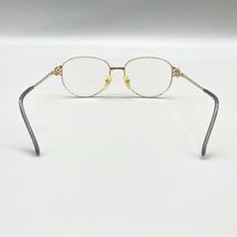 アイアイ 5100 メガネ 眼鏡 フレーム フルリム ゴールド パープル 金属 ボストン型 日本製 レンズ 度入り アイウェア 48□15-125 オシャレ_画像5