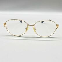 アイアイ 5100 メガネ 眼鏡 フレーム フルリム ゴールド パープル 金属 ボストン型 日本製 レンズ 度入り アイウェア 48□15-125 オシャレ_画像2