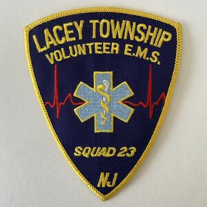 LACEY TOWNSHIP VOLUNTEER EMS SQUAD23 NJ ◆ アメリカ 救急隊 ワッペン パッチ エンブレム ロゴ 刺繍 紋章 ニュージャージー州 ビンテージ