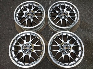 現行品 鍛造 BBS RS-GT DB-SLD ダイヤモンドブラック 18インチ 7.5J+45 RS908E PCD114.3 5穴 4本