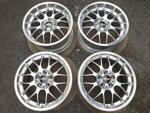 美品 現行品 鍛造 BBS RS-GT DS-SLD ダイヤモンドシルバー 18インチ 8J+40 RS929H 9J+45 RS930H PCD114.3 5穴 4本