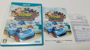 *WiiU Sonic & all Star racing trance foam do prompt decision ## together postage discount middle ##