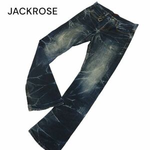 JACKROSE ジャックローズ 通年 USED加工★ フレア ブーツカット デニム パンツ ジーンズ Sz.29　メンズ　C4B00671_2#R