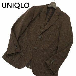 22AW★ UNIQLO ユニクロ 秋冬 ガンクラブ チェック★ コンフォート ジャージー 2B テーラード ジャケット Sz.S　メンズ　C4T01065_2#N