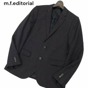 m.f.editorial タカキュー 通年 総裏 裏カモフラ柄 Marzotto生地 SUPER100'S ウール テーラード ジャケット Sz.Y5 メンズ 紺　C4T01058_2#O