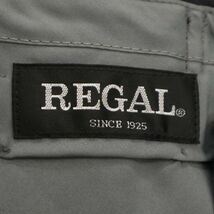 新品★ 未使用 REGAL リーガル 春夏 ウエストアジャスター ワンタック ウール混 スラックス パンツ Sz.94　メンズ 灰 大きい　C4B00885_2#P_画像9