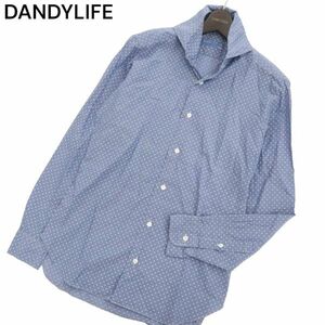 イタリア製★ BARBA DANDYLIFE NAPOLI バルバ ナポリ 花柄 フラワー総柄★ 長袖 シャンブレー シャツ Sz.38/15　メンズ　C4T01250_2#C