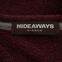 HIDEAWAYS NICOLE ハイダウェイ ニコル プリント★ 長袖 クルーネック プルオーバー カットソー ロンTシャツ Sz.50　メンズ　C4T01451_2#F_画像6