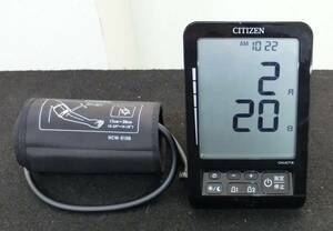 TS240220.　シチズン　CHUA716-BK　上腕式血圧計　2016年製　専用カフ付き