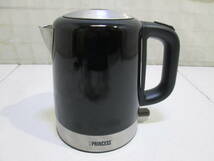 YK240228　PRINCESS プリンセス 236000BK Kettle Stainless Steal Delux 電気ケトル 1.0L_画像3