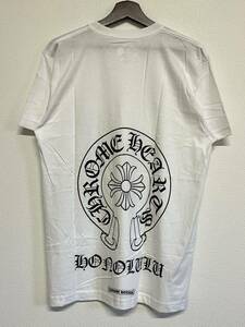 [ Honolulu limitation ] CHROME HEARTS Chrome Hearts short sleeves T-shirt white white limitation L new goods unused rare rare size rare Hawaii limitation 