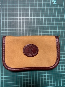 LEATHER CRAFTS　レザークラフト　フライワレット　少使用品　ENGLAND　イギリス