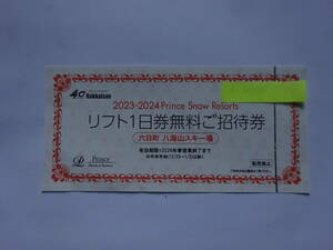 ※八海山スキー場 リフト・ロープウェイ共通1日無料ご招待券 １枚　送料無料！※