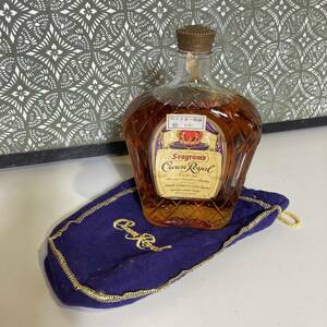 【未開栓】 クラウンロイヤル Seagram's Crown Royal Fine Deluxe 75cl 40°GL 750ml 旧紋様 古酒 R24