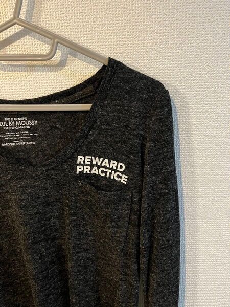 ニット 長袖 カットソー moussy