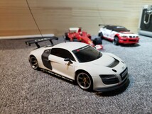 京商 KYOSHO ミニッツ Mini-z ラジコン ミニカー ボディ プロポ EX-10 HELIOS ボディセット シャーシ付3台 MADMAX R8 BMW カウンタック他_画像7