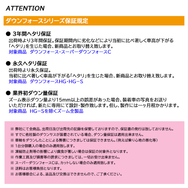 ベンツ CLS C219 CLS500 219375 113 新品 ZOOM/ズーム ダウンフォース ダウンサス 1台分 ベンツ CLS C219 CLS500 219375 113 新品 ZOOM/ズーム ダウンフォース ダウンサス 1台分