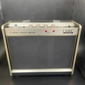 Y1131727 MR-1023 AIWA 2チャンネル ワイヤレスアンプ MA-50AC 通電のみ確認の画像1