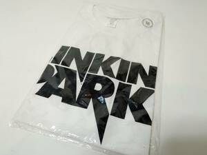 ネコポス 新品 LINKIN PARK リンキンパーク Tシャツ Mサイズ バンド バンT ロックT 白 ロゴ