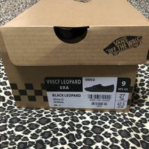 完売品 未使用 VANS ERA LEOPARD 本革 スウェード ブラック×グレー 27cm バンズ レオパード ヒョウ柄 SK8 ロカビリー サイコビリー _画像3