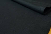 綿100％ 度詰スウエットニット微厚ハリコシやや重 黒長4ｍ巾185㎝ ジャケット スウエットコート パーカー ブルゾン プルオーバー_画像3