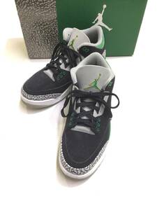 箱付 NIKE ナイキ 2020 CT8532-030 AIR JORDAN 3 RETRO エア ジョーダン 3 レトロ スニーカー 26cm PINE GREEN パイングリーン