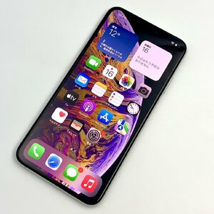 【中古/ジャンク】au iPhoneXS Max 256GB シルバー 赤ロム保証 【全国送料無料/名古屋大須店】