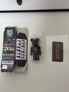 未開封★ メディコム・トイ ベアブリック　BE@RBRICK SERIES 43 シークレット NETFLIX ネットフリックス 内袋未開封品　カード