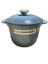 LE CREUSET ココット・エブリィ 18 ホーロー鍋 コースタルブルー ルクルーゼ _画像1