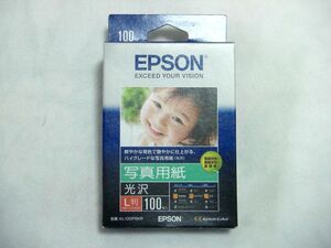 【EPSON】エプソン 写真用紙（光沢） L判 KL100PSKR 1袋（100枚入）