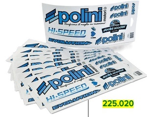 POLINI 225.020 POLINI экстерьер Logo набор наклеек 1 листов 