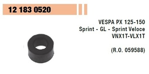 RMS 12183 0520 社外 エンジンマウントゴム (前側) ベスパ P/PX125/150 右1個