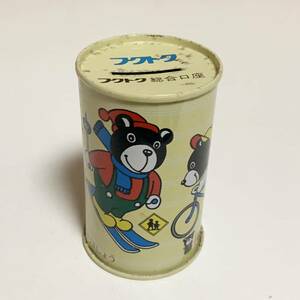 ☆匿名配送　福徳相互銀行　缶型貯金箱　レア 希少 非売品 ノベルティー 昭和レトロ 限定品 コインバンク 年代物 ららら貯金箱