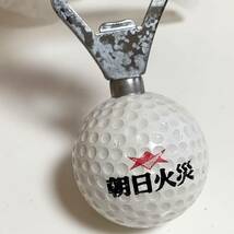 匿名配送　朝日火災　ゴルフボール栓抜き　レア 希少 非売品 ノベルティー 昭和レトロ 限定品 年代物_画像4