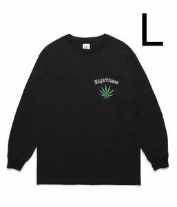 24ss WACKOMARIA HIGH TIMES / LONG SLEEVE T-SHIRT 長袖 ブラック ロングTシャツ ワコマリア　ハイタイムズ