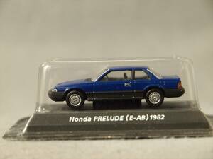 1/64 Honda Prelude (E-AB) 1982 year blue / gray Konami Car of the 80*s EDITION RED
